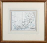 SOUTH AFRICA, two hand coloured engraved maps, Afrique Meridionale et Gouvernmt.