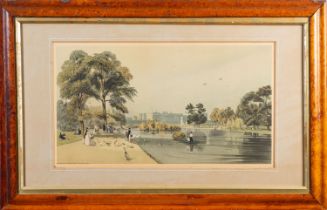 BOYS, Thomas Shotter. Buckingham Palace from St James's Park, colour lithograph, 25.