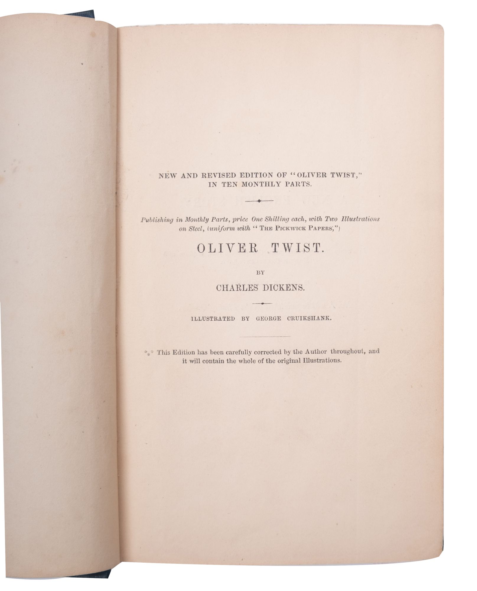 DICKENS, Charles. Pictures from Italy, Bradbury and Evans, first edition, 1846, original cloth, 8vo.