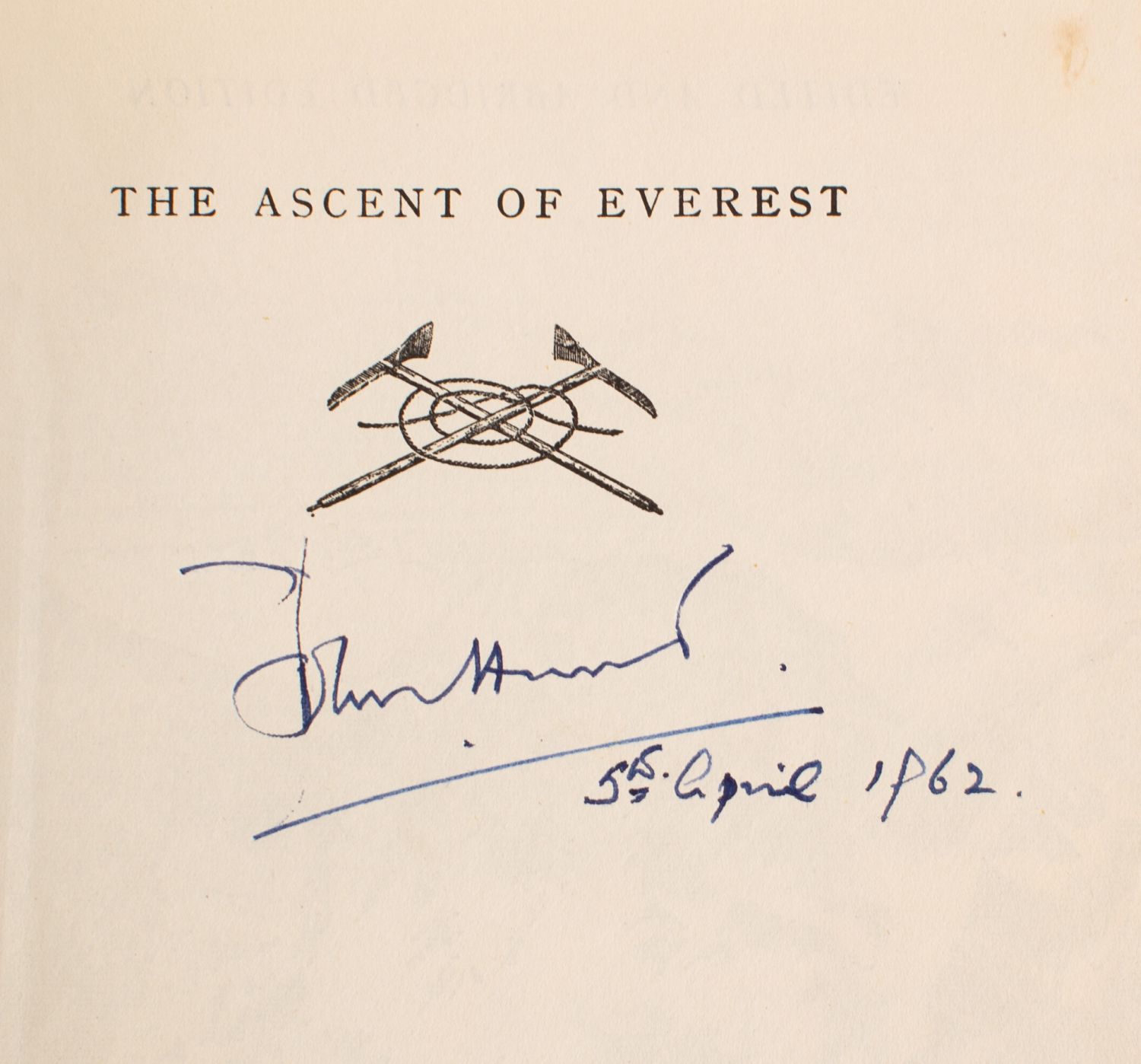 HUNT, John. The Ascent of Everest, edited and abridged, University of London Press 4th imp. - Image 2 of 3