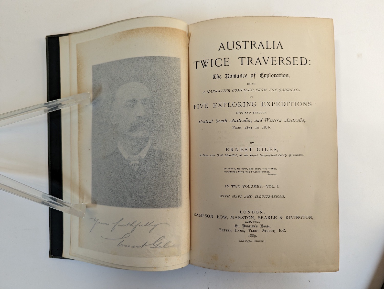 AUSTRALIA. Giles, Ernest. Australia Twice Traversed..., 2 vol. - Bild 8 aus 18