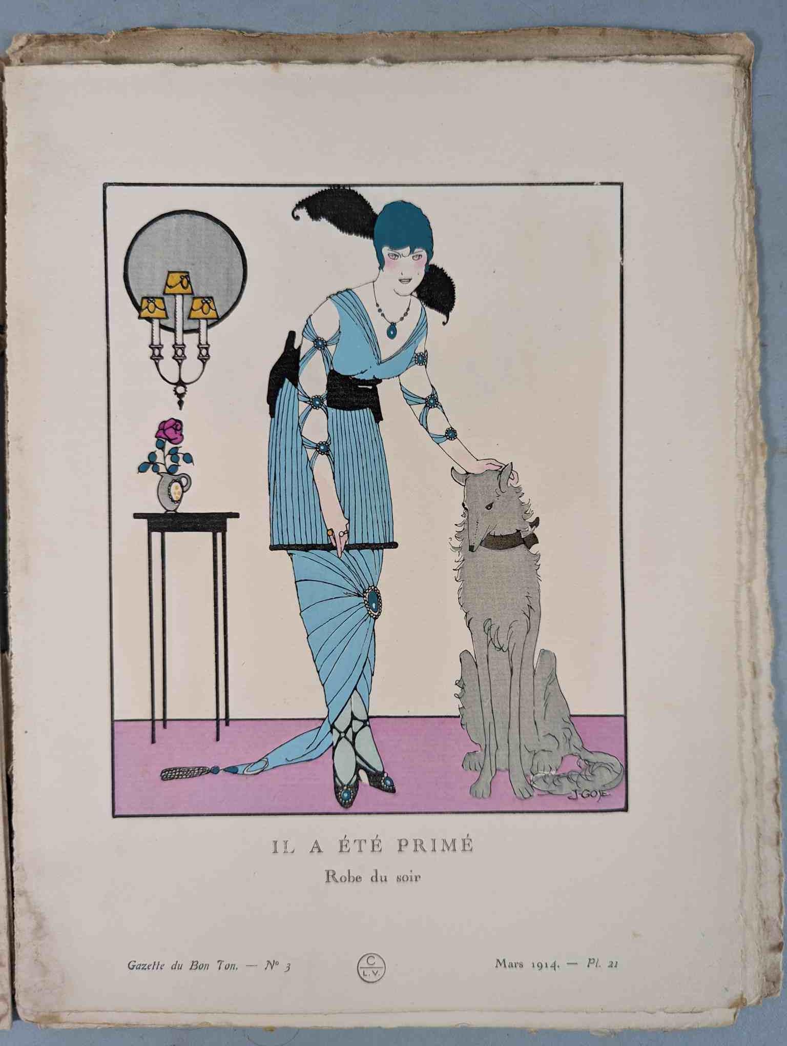 FASHION. VOGEL, Lucien. GAZETTE DU BON TON: Art-Modes & Frivolités, Paris 1913-14, 4 vol. - Image 21 of 54