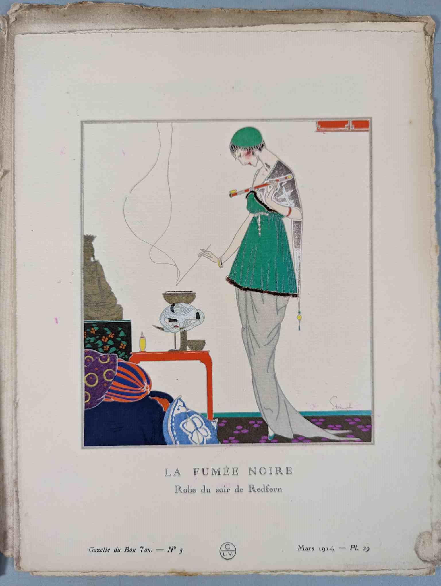 FASHION. VOGEL, Lucien. GAZETTE DU BON TON: Art-Modes & Frivolités, Paris 1913-14, 4 vol. - Image 28 of 54
