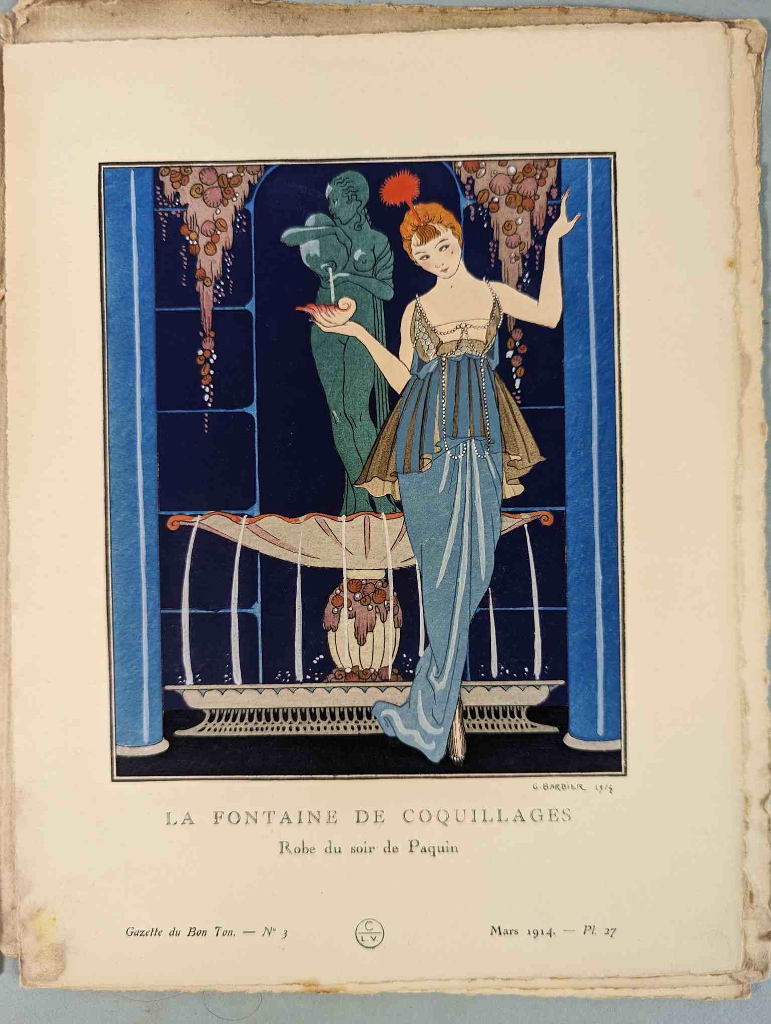 FASHION. VOGEL, Lucien. GAZETTE DU BON TON: Art-Modes & Frivolités, Paris 1913-14, 4 vol. - Image 27 of 54