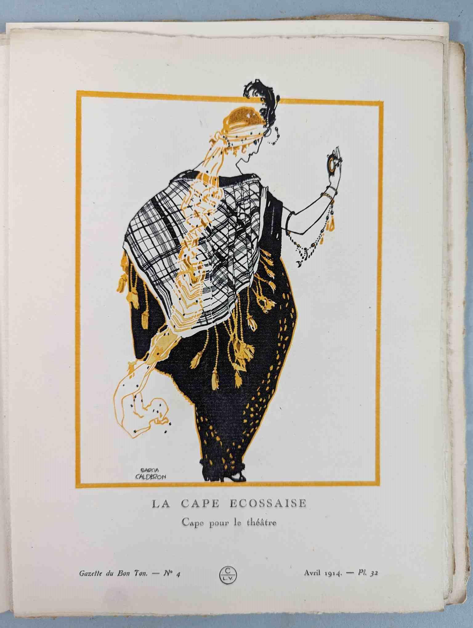 FASHION. VOGEL, Lucien. GAZETTE DU BON TON: Art-Modes & Frivolités, Paris 1913-14, 4 vol. - Image 32 of 54