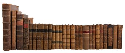 LEATHER BINDINGS. Theology in sets or single vol. complete works. including: WATSON, Richard.