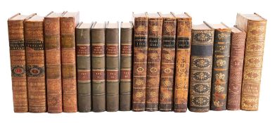 LEATHER BINDINGS. WALPOLE, Horace. Correspondence, London 1837, new edn, 3 vols, bookplates, vol.