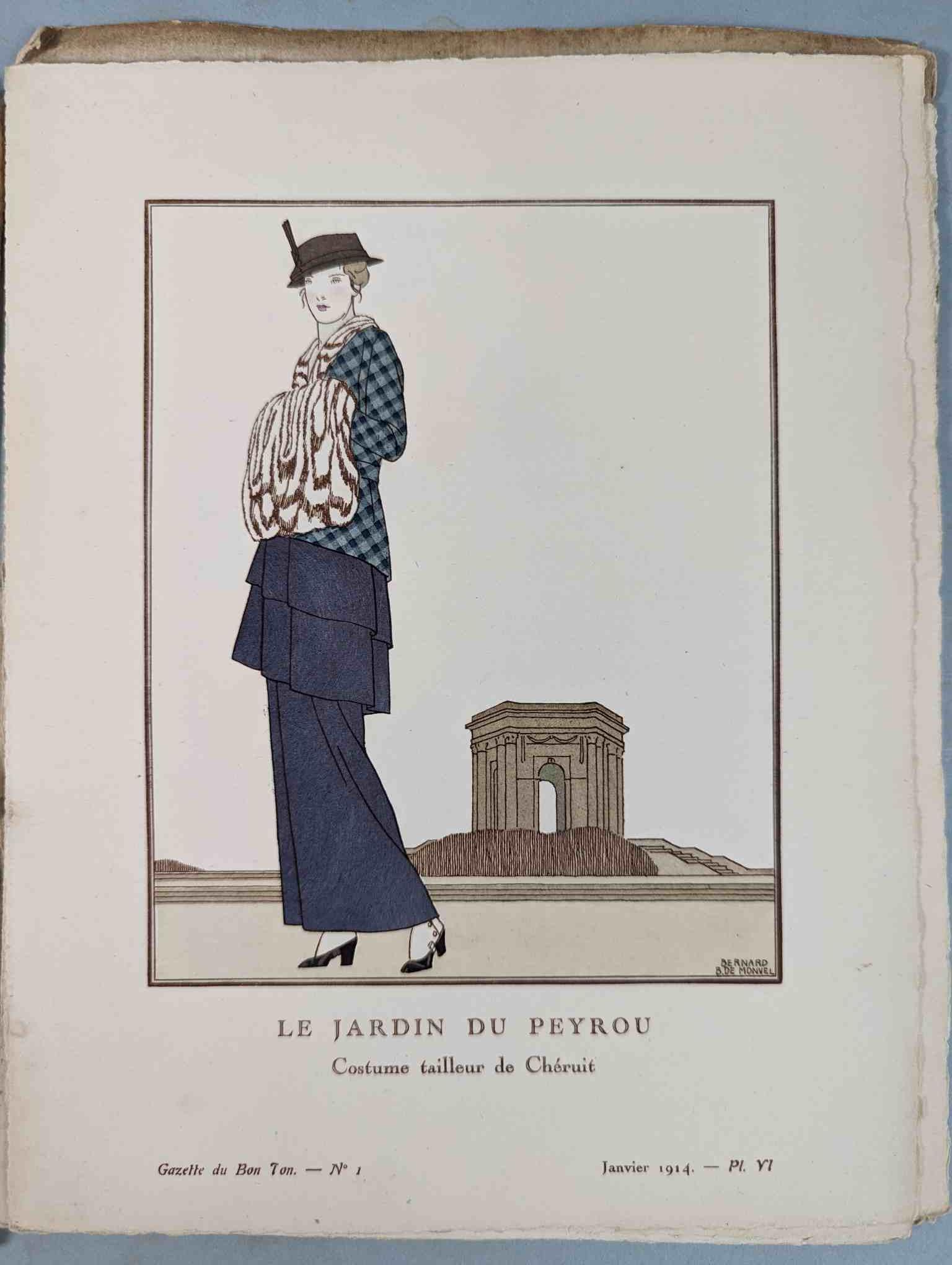 FASHION. VOGEL, Lucien. GAZETTE DU BON TON: Art-Modes & Frivolités, Paris 1913-14, 4 vol. - Image 16 of 54