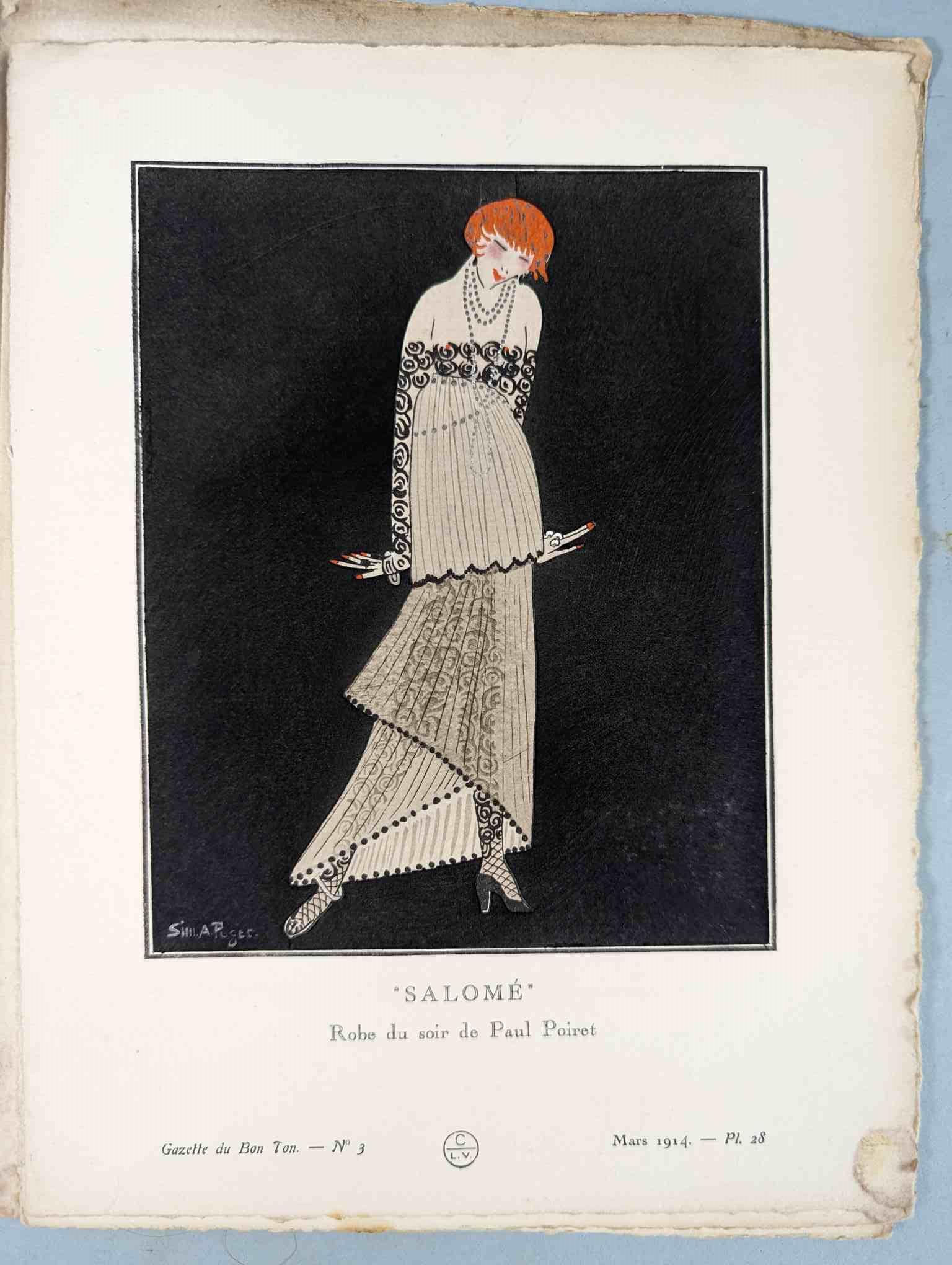 FASHION. VOGEL, Lucien. GAZETTE DU BON TON: Art-Modes & Frivolités, Paris 1913-14, 4 vol. - Image 29 of 54