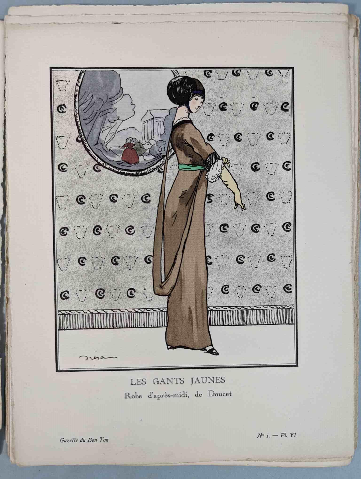FASHION. VOGEL, Lucien. GAZETTE DU BON TON: Art-Modes & Frivolités, Paris 1913-14, 4 vol. - Image 5 of 54