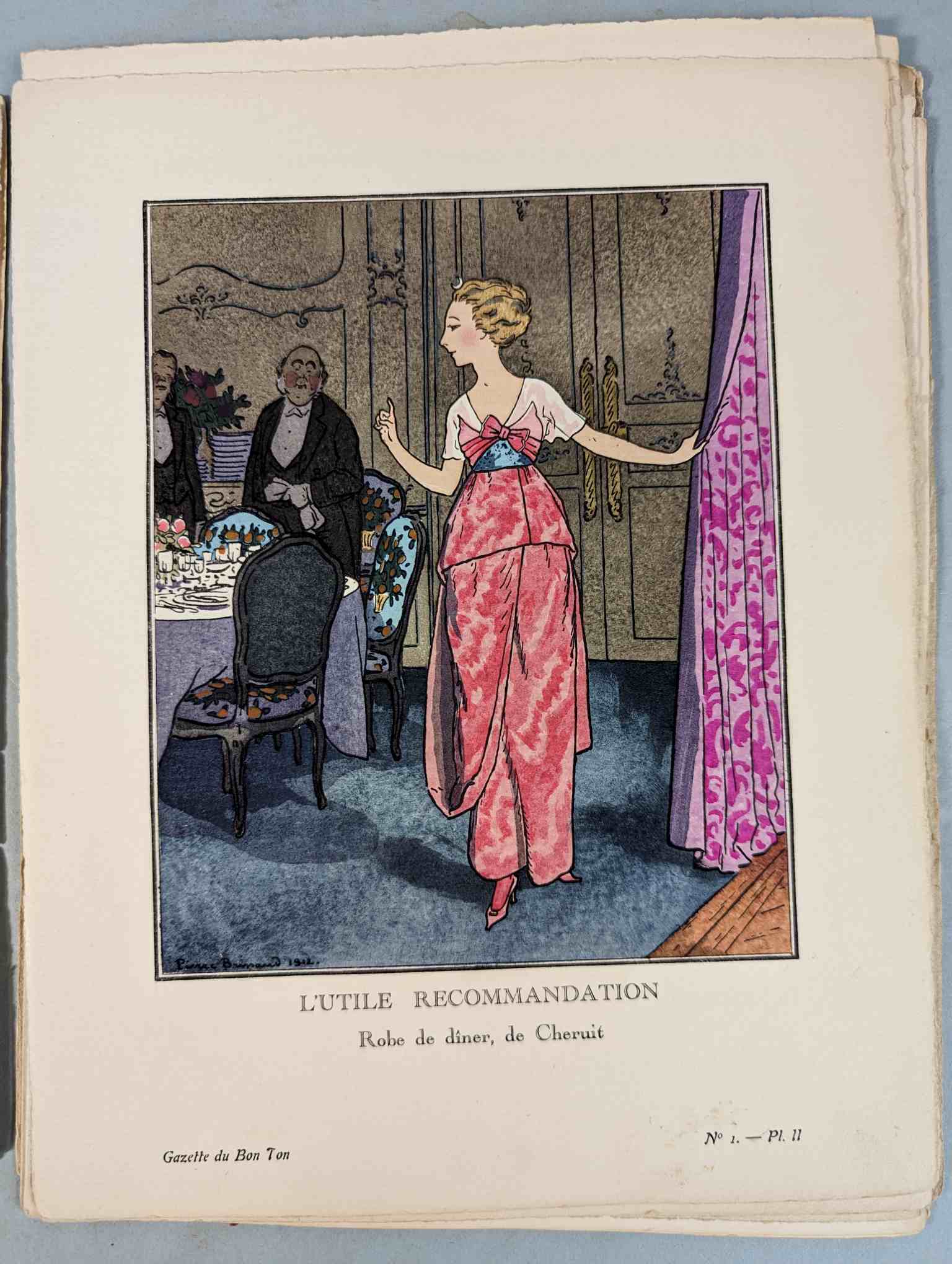 FASHION. VOGEL, Lucien. GAZETTE DU BON TON: Art-Modes & Frivolités, Paris 1913-14, 4 vol. - Image 3 of 54