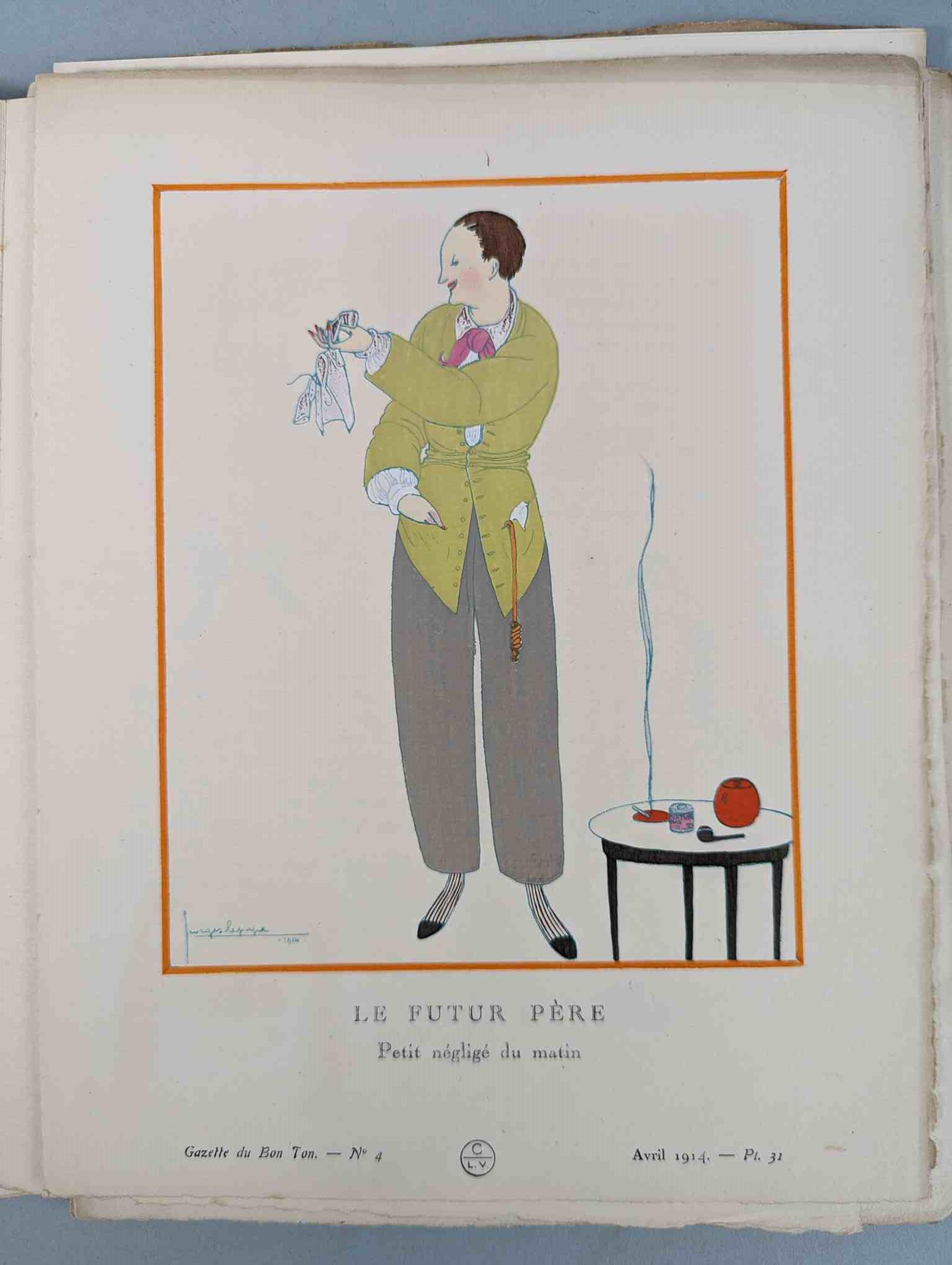 FASHION. VOGEL, Lucien. GAZETTE DU BON TON: Art-Modes & Frivolités, Paris 1913-14, 4 vol. - Image 31 of 54