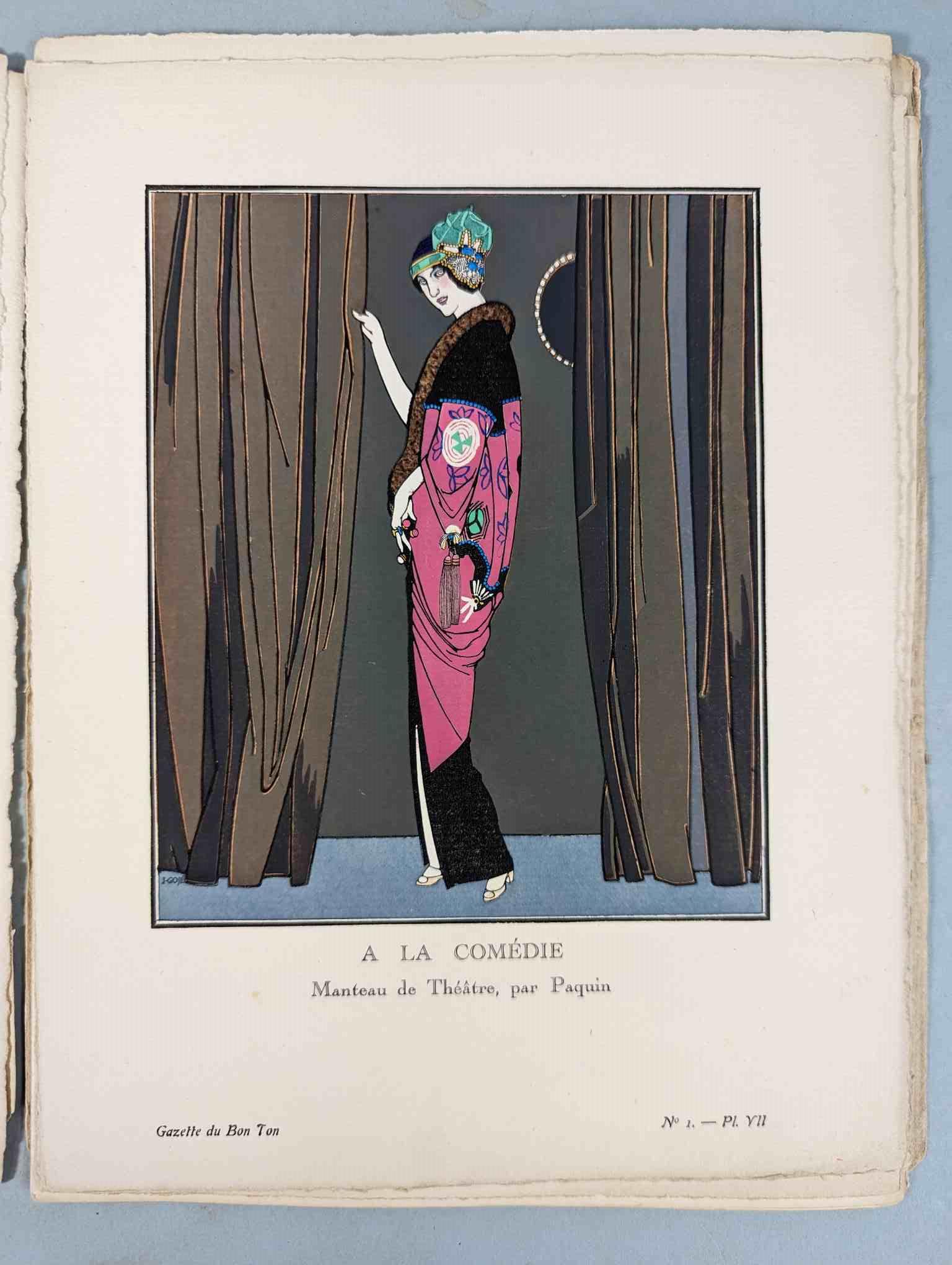 FASHION. VOGEL, Lucien. GAZETTE DU BON TON: Art-Modes & Frivolités, Paris 1913-14, 4 vol. - Image 6 of 54