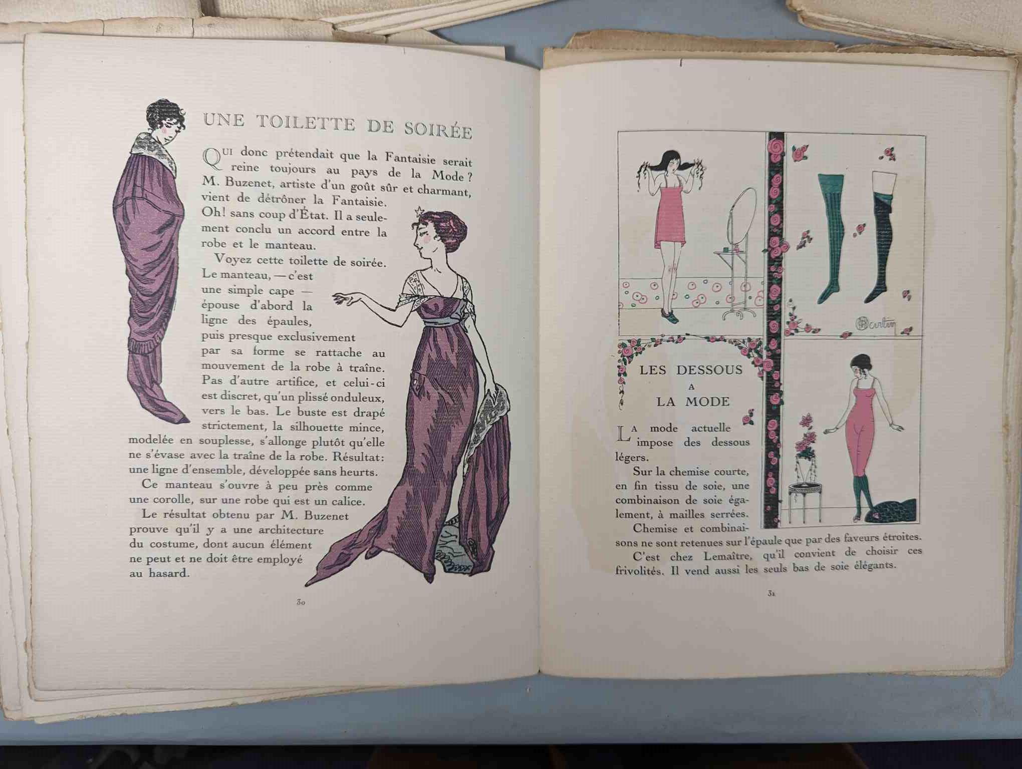 FASHION. VOGEL, Lucien. GAZETTE DU BON TON: Art-Modes & Frivolités, Paris 1913-14, 4 vol. - Image 51 of 54