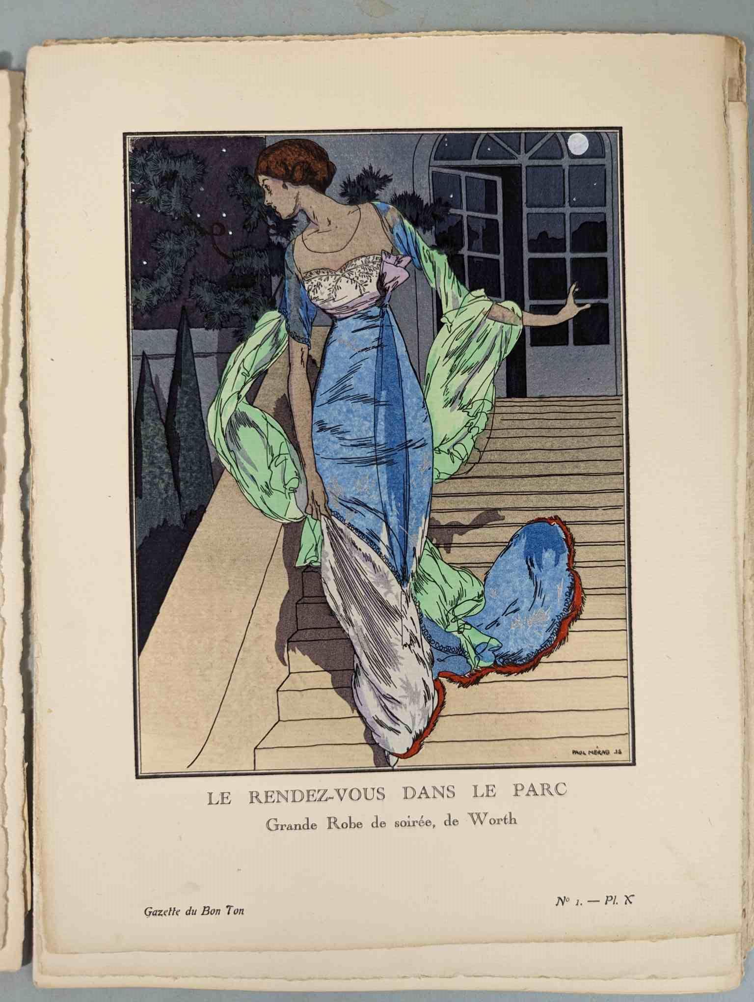 FASHION. VOGEL, Lucien. GAZETTE DU BON TON: Art-Modes & Frivolités, Paris 1913-14, 4 vol. - Image 8 of 54