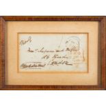DICKENS, Charles (1812-1870), signed envelope addressed to his publisher, Chapman & Hall,