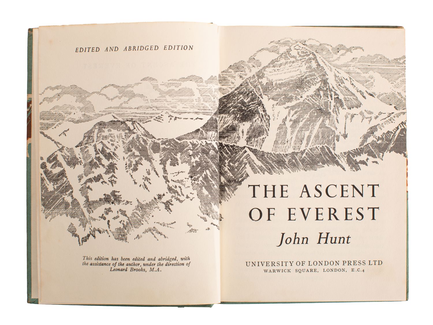 HUNT, John. The Ascent of Everest, edited and abridged, University of London Press 4th imp. - Image 3 of 3