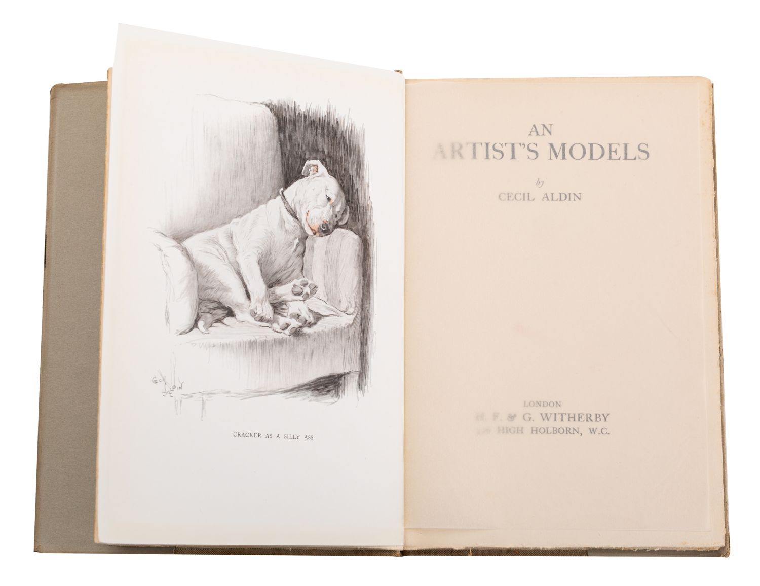 ALDIN, Cecil. An Artist's Models, London: Witherby 1930, first edition, 20 plates, org.