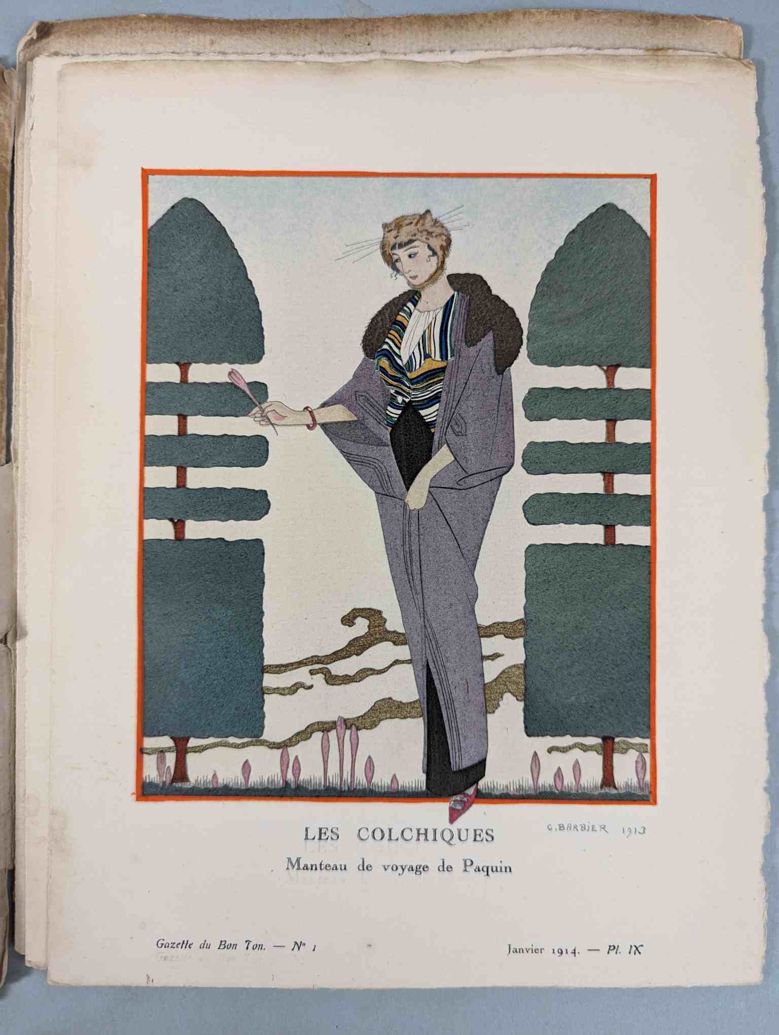 FASHION. VOGEL, Lucien. GAZETTE DU BON TON: Art-Modes & Frivolités, Paris 1913-14, 4 vol. - Image 19 of 54