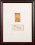 DICKENS, Charles (1812-1870), an autograph clipping 'Faithfully Yours Charles Dickens,