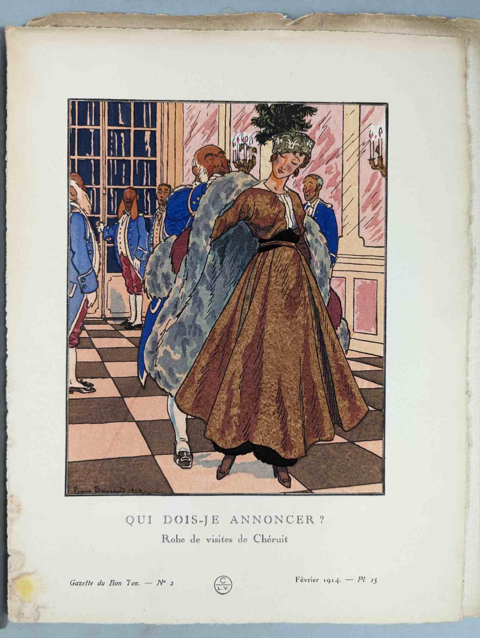 FASHION. VOGEL, Lucien. GAZETTE DU BON TON: Art-Modes & Frivolités, Paris 1913-14, 4 vol. - Image 10 of 54