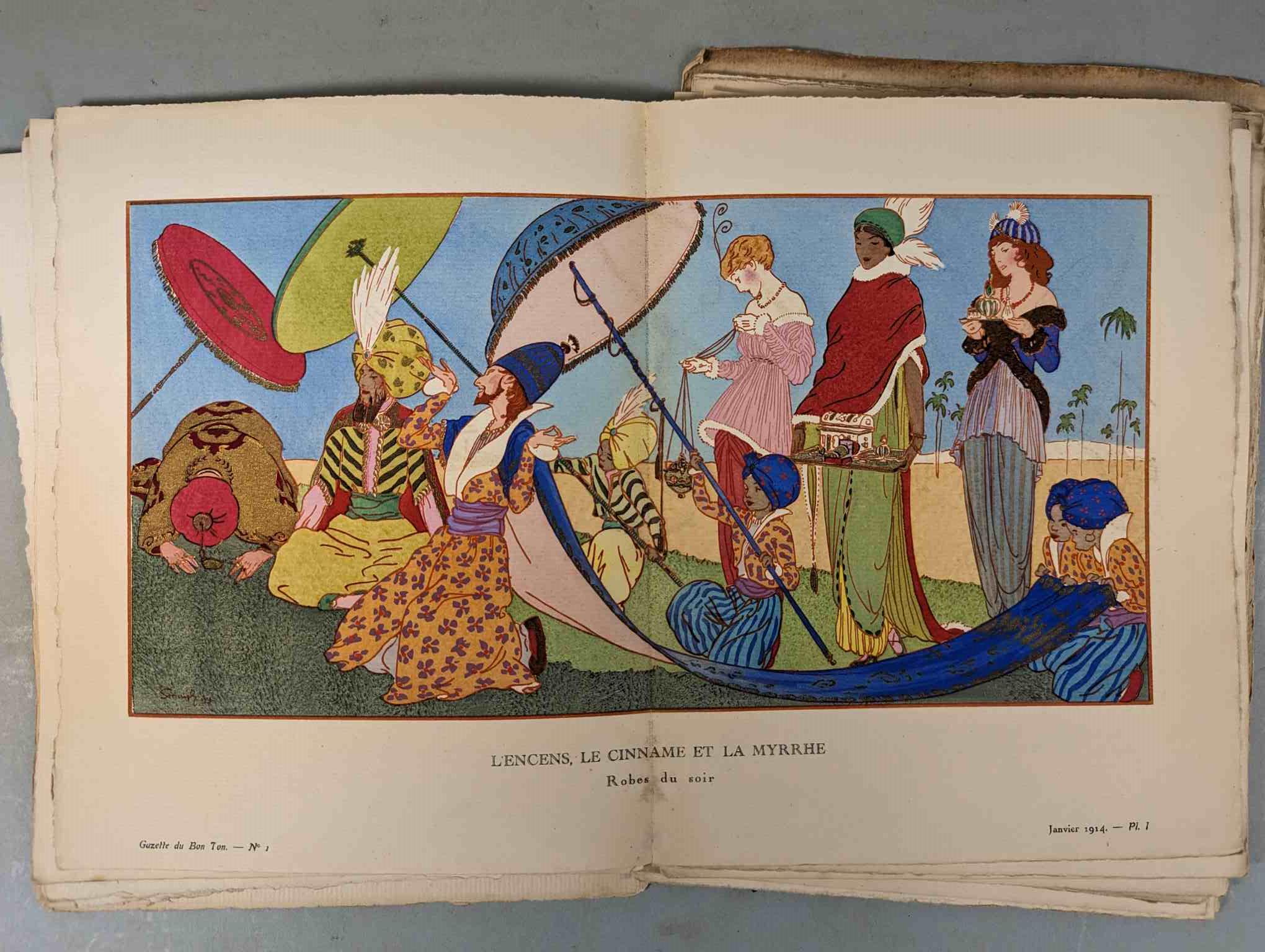 FASHION. VOGEL, Lucien. GAZETTE DU BON TON: Art-Modes & Frivolités, Paris 1913-14, 4 vol. - Image 11 of 54