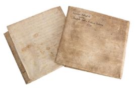 MARRIAGE CONTRACTS. Two George III vellum indentures, each five membranes, approx.