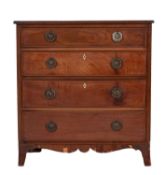 A Regency mahogany chest of drawers, ear