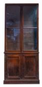 A mahogany and glazed display cabinet, 1