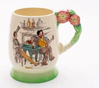 A Carlton Ware musical tankard with flow