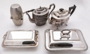 A collection of silverplate comprising o