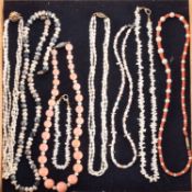 A group of necklaces including, culture