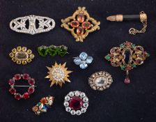 A group of antique and vintage paste and