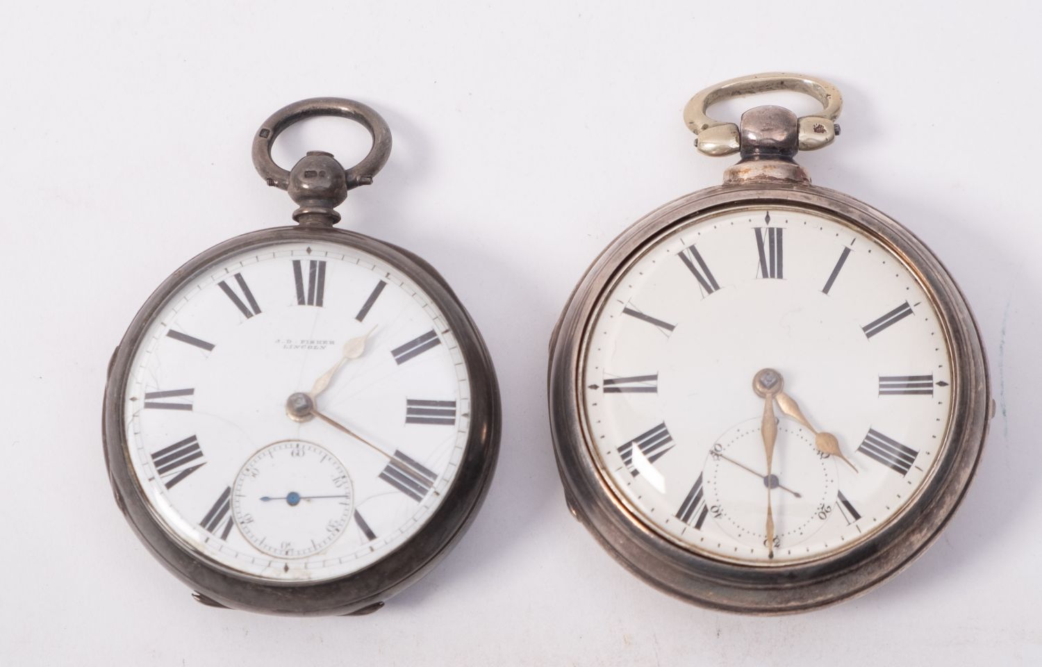 A pair cased pocket watch,: the dial wit