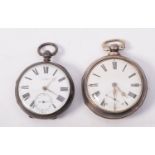 A pair cased pocket watch,: the dial wit