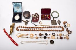 A miscellaneous group of items, includin