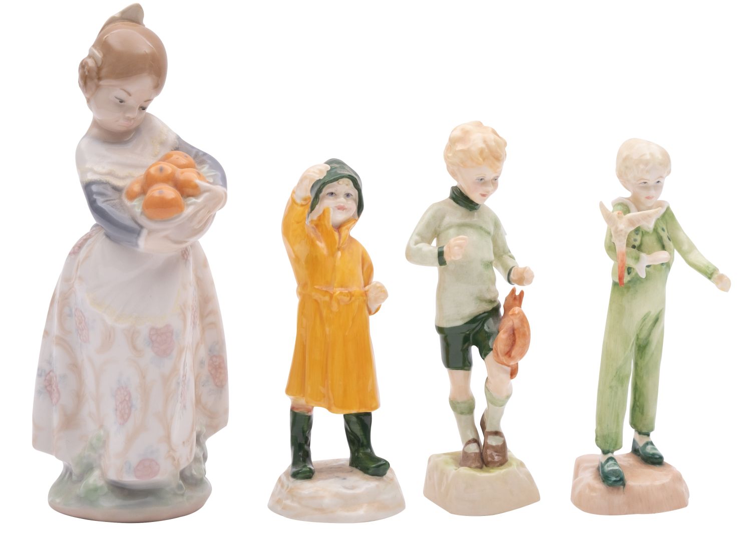 Three Royal Worcester porcelain figures,