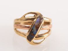 A Vintage abstract design dress ring set