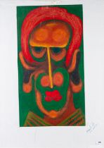 Aldo Rusconi (Italian, 20th Century) Male portraits two oils on paper,