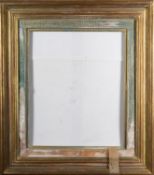 Three plain wood frames, including two g