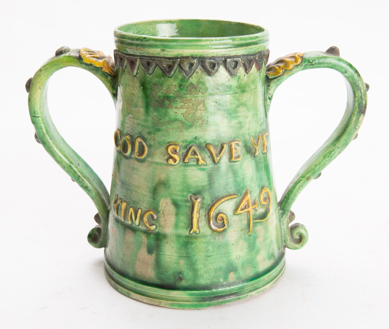 A Castle Hedingham pottery loving cup, o - Image 2 of 2
