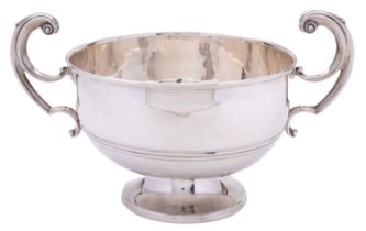 A George V silver rose bowl, by Barker Brothers (Herbert Edward Barker & Frank Ernest Barker),