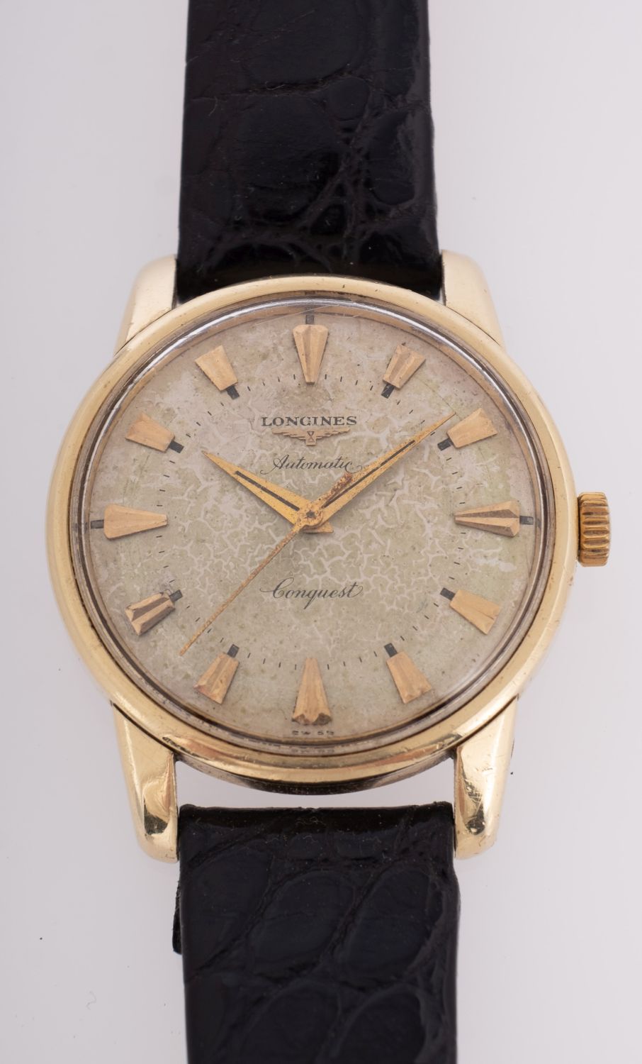 Longines Conquest Automatic a gold-plated gentleman's wristwatch the dial signed Longines, Conquest, - Image 2 of 2