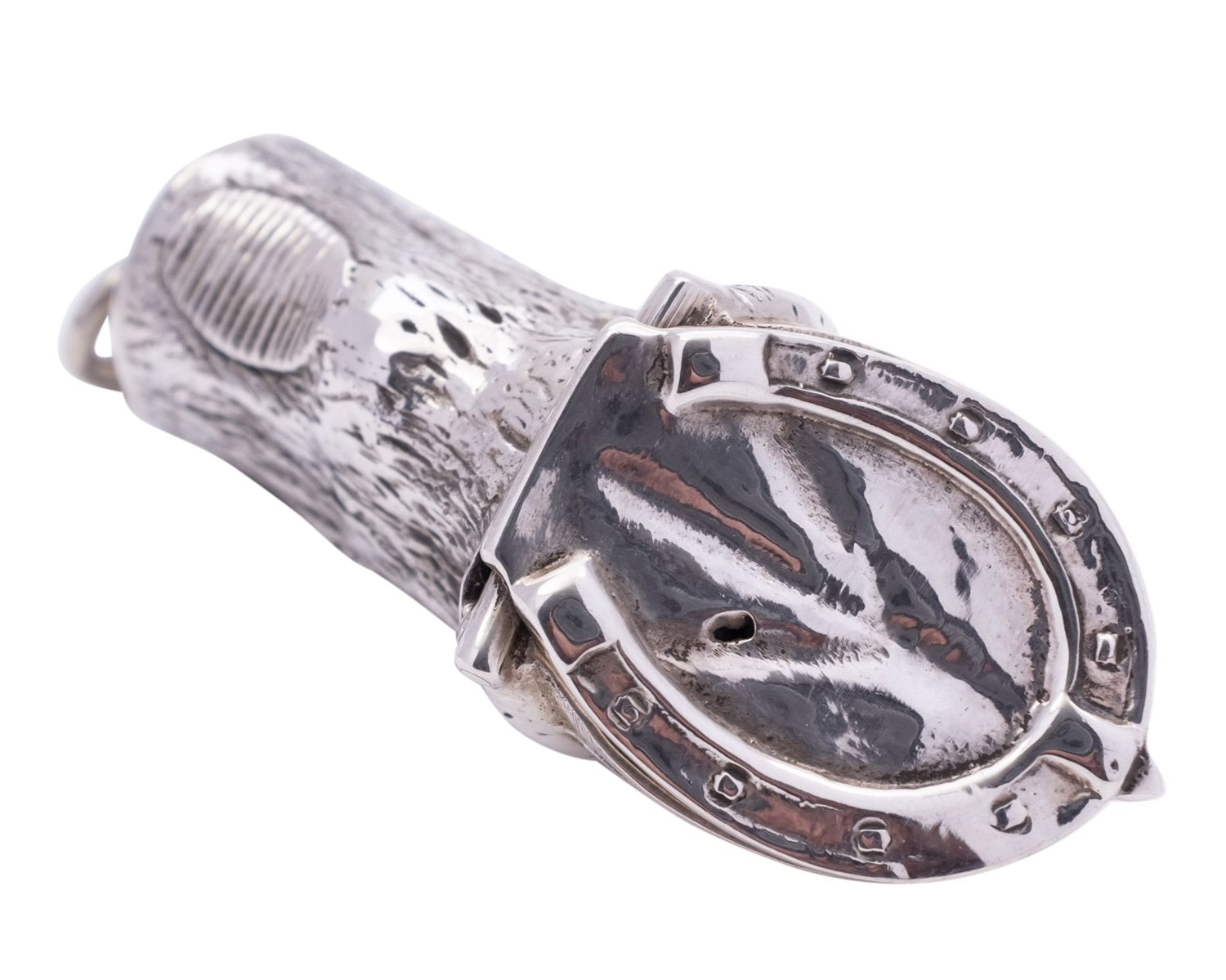 A small collection of silver vesta cases to include; a horse hoof by Repousse Ltd, - Bild 3 aus 4