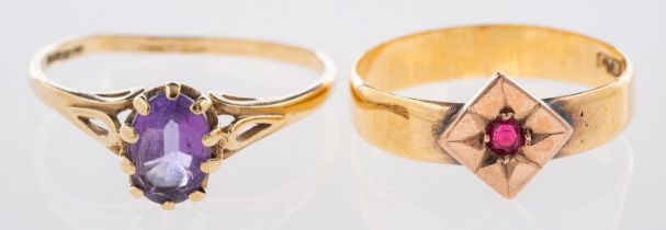 A Victorian ring and one other,