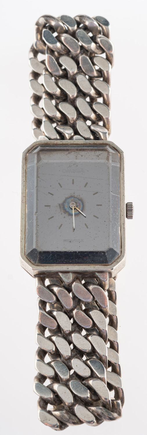 Omega de Ville, a silver Jeux d'Argent wristwatch, RS 711. - Image 3 of 3