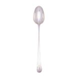 A George III Old English pattern gravy spoon, makers mark distorted, London 1780?,