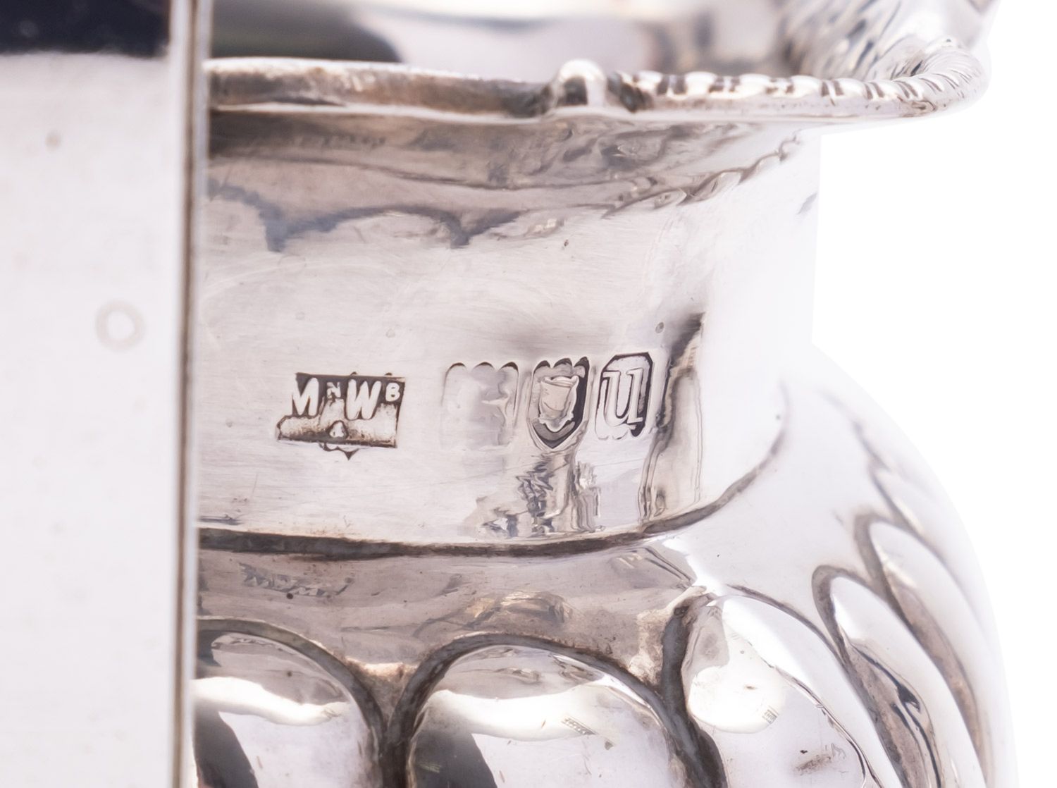 A George V five piece silver tea and coffee service by Mappin & Webb, London 1915, barge shape, - Image 3 of 3
