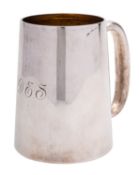 A George V silver mug by Goldsmiths and Silversmith Co.