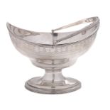 A George III silver swing-handled sugar basket by Peter and Ann Bateman, London 1793,